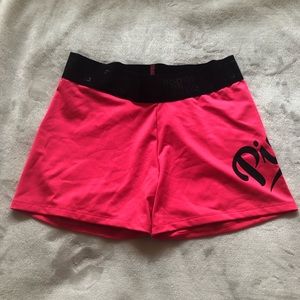 PINK exercise shorts